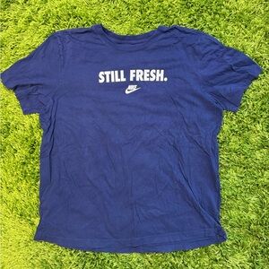Nike Black Tee‎ with White Logo